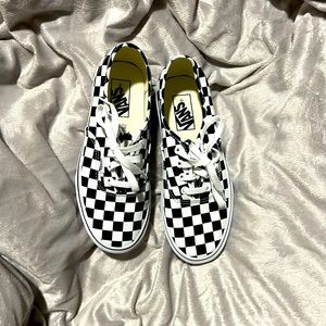 Checkered Platform Vans